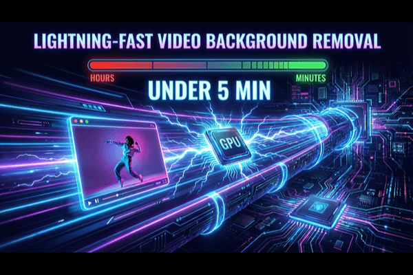 Fast background replacement processing